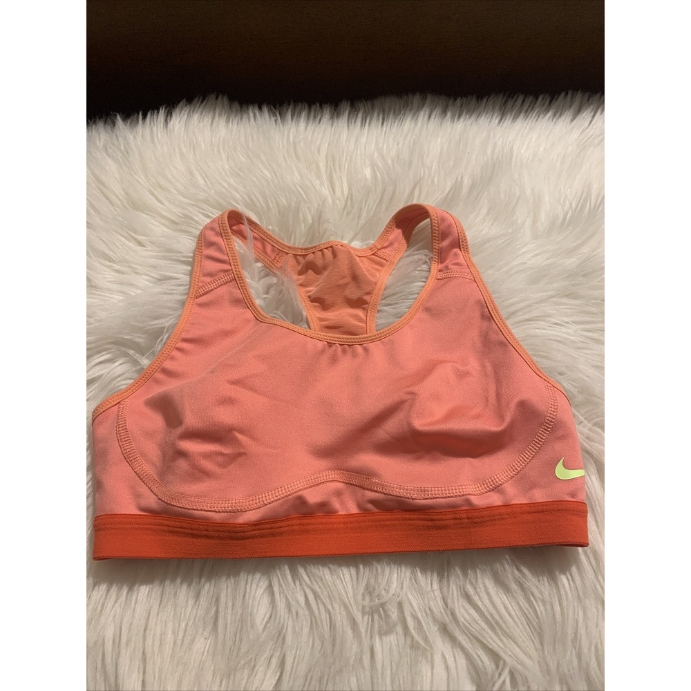 nike dri fit XS orange sports bra racerback